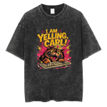 Vintage Pesemine Dungeoni Roomaja Carl Printsess Donut M&auml;ngur Kass T-s&auml;rk Mehed Naised Mood Puuvillane L&uuml;hikeste Varrukatega T-s&auml;rgid Streetwear M black