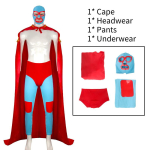 Stiilne ja mugav Mehhiko maadleja keep-hommikumantel, t&auml;iuslik cosplay-seiklusteks XL red