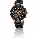 Meeste kell Festina F20525/1 ChronoBike Eriline terasest v&auml;ljaanne PVD must ja roosa - 2-aastane garantii