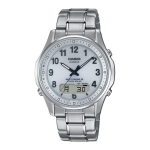 Lineage Silver [Casio] LCW-M100TSE-7AJF Meeste k&auml;ekell, Raadiojuhtimisega p&auml;ikeseenergia, valge