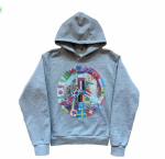 Euroopa ja Ameerika trendikas br&auml;nd hip hop Kanye Ameerika trend k&otilde;rgt&auml;navamood 3D-tr&uuml;kiga fliisist kapuutsiga puseroi Hoodie 4XL gray