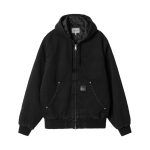 Carhartt WIP Logo Kapuutsiga T&otilde;mblukuga Pikkade Varrukate Jakk Meeste jakid Must I034316-89-06 XL