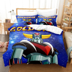 Goldorak Voodipesukomplekt 3D Prinditud Grendizer Tekikott 3 tk Kahekohaline &Uuml;hekohaline T&auml;iskasvanu Lapsed Voodipesu Tekikate 135x200cm