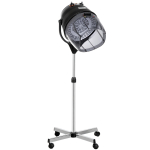 Professionaalne kapiga juuksekuivati 1180W, reguleeritava k&otilde;rguse, temperatuuri ja taimeriga, ratastega, must 65 x 65 x 165 cm
