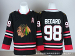 NHL j&auml;&auml;hoki s&auml;rk Blackhawks meeskonna s&auml;rk 98# BEDARD meeste suurus 86 tikitud hoki s&auml;rk piiri&uuml;lene hulgim&uuml;&uuml;k M