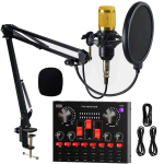BM800 mikrofon koos V8S helikaardiga: T&auml;ielik komplekt arvutisalvestuseks, otse&uuml;lekanneteks ja podcastinguks.