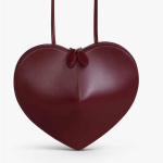 Ai love bag LECOEUR nahast &otilde;la-kaenla-messenger kott k&otilde;rge tekstuuriga kolmem&otilde;&otilde;tmeline s&uuml;damikott brown