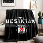 Besiktas JK teemaline personaalne v&auml;livillatekk, pehme ja sobib k&otilde;ikideks aastaaegadeks, t&auml;iuslik diivanitele, vooditele ja telkimiseks 100cmx150cm