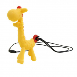 Cartoon Kaelkirjaku ripats Mom Kaelakee Beebi hammaste n&auml;rimine Silikoonist hammaste m&auml;nguasi roosa