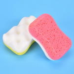 Skin Care Bath k&auml;sn Puhastuspuuvillane Kooriv Puhastav Massaaž Massaaživann 14x8x6cm sinine/valge
