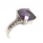Bague Argent 'Scarlett' am&eacute;thyste 58 lilla
