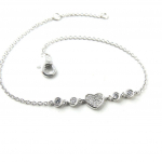 Les Tr&eacute;sors De Lily [L2012] - Bracelet argent 'Love' blanc valge