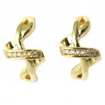 Les Tr&eacute;sors De Lily [N5326] - kullatud r&otilde;ngask&otilde;rvar&otilde;ngad  Sissi  valgest kullast - 16 mm 13 mm kuld