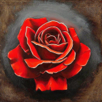 DIY 5D Teemantmaal Ristpistes Maalimine Punane roos Teemanttikandid N&auml;put&ouml;&ouml; 30X30CM