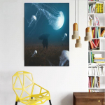DINGPU t&auml;is&uuml;mmargune puur 5D DIY teemantmaaling 3D tikandid ristpistes 5D kaunistus kingitus 20X30CM