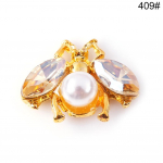 Mood Make Iluhooldus 10 tk. Mesilase kunstlik 3D k&uuml;&uuml;nekujuline kividest p&auml;rliga inkrusteeritud kunst kaunistused manik&uuml;&uuml;ri kaunistused 409