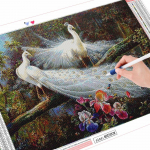 5D teemantmaaling Uued loomapaabulinnud pildid kividest Teemanttikandite allahindlus T&auml;ielik mosaiikkaunistus Full Round 20X30CM