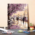 Kodukaunistus L&otilde;uend Digitaalne &otilde;limaal DIY Painting numbrite j&auml;rgi &Otilde;limaal Art 40x50cm no frame