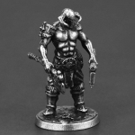 Valge vask metallist solider Miniatuurid Kujukesed Vintage Tugevad mehed S&otilde;dalane Ornament T&ouml;&ouml;laua kaunistus Aksessuaarid M&auml;nguasi Kingitus antiikne h&otilde;bedane v&auml;rv