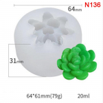 Mahlane silikoonvorm 3D k&uuml;&uuml;nlavormiga kooki kaunistav k&auml;sitsi valmistatud seebivorm 64x31mm