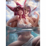 5D DIY Daimond Maalimine Ristpistes Anime Paar Daimondi tikandid Mosaiik Kodukaunistused Full Round 20x25CM