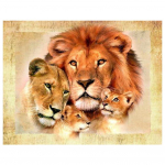 3D-teemanttikandid Loom L&otilde;vi Peremaal Ristpistes &Uuml;mmarguse kivimaali Kodukaunistuse kingitus Full Round 20x25CM