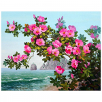 DIY 3D Teemantmaali Lilled Tikand Ristk&auml;sit&ouml;&ouml; Kodukaunistus Full Round 20x25CM