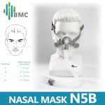 BMC ninamask N5B CPAP Auto CPAP BPAP ventilaatori jaoks All Size
