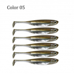 7cm 8cm 10cm silikoonist pehmed peibutuss&ouml;&ouml;dad Elutruud 3D Eyes Shad kalap&uuml;&uuml;gi peibutis mage- ja merevee karpkala forelli bassi kala ujumiseks 100mm-6pcs