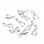 10 tk/partii ripatsiklambri klamber Kinnitage pandla ripatsi &uuml;hendus vasest amuletiga tagatishelmed ehted leiud DIY ehete valmistamine ehete tarvikud 6x16mm h&otilde;be