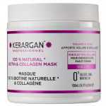 Kerargan - Masque cheveux &agrave; la biotine & collag&egrave;ne pour redonner force et brillance - Pour cheveux ab&icirc;m&eacute;s - Sans sulfate, paraben, silicone - 500 ml 500 valge