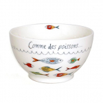 Les Tr&eacute;sors De Lily [R6537] &ndash; portselankauss &bdquo;Fish&rdquo; (nagu kala . . . ) - 13x7 cm (48 cl) mitmev&auml;rviline