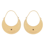 Les Tr&eacute;sors De Lily [R4367] - mustast kullast 'Cl&eacute;opatra' terasest r&otilde;ngask&otilde;rvar&otilde;ngad - 30 mm - paksus 12 mm must