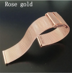 Milanese kellarihm 12mm 14mm 16mm 18mm 20mm 22mm 24mm universaalne roostevabast terasest metallist kellarihma k&auml;ev&otilde;ru 20mm(width)