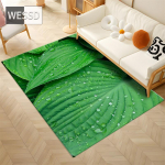 Green Leaves 3D matt elutuppa Pehme vaip magamistuppa Pestav libisemisvastane p&otilde;randavaip K&ouml;&ouml;k Vannitoamatt Uksematt Nordic 120x160cm 1pcs