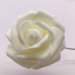 25 tk/1 pakk Kunstroosililled Vartega v&otilde;ltsroosilill kodu pulmakaunistuseks Kunstlilled DIY pruudikimp kodukaunistuseks valge