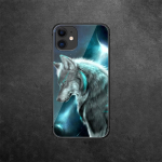 Wolf karastatud klaasist telefoni&uuml;mbris iPhone'ile Samsung Galaxy OnePlus Oppo Xiaomi Redmi Note SA 7 8 9 10 11 12 13 14 20 21 22 53 Pro Max Plus Ultra iPhone 6 or 6S