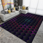 Moodne geomeetriline tr&uuml;kitud ala vaip, suur, elutoa magamistoa vaip, k&ouml;&ouml;gi-vannitoa sissep&auml;&auml;su uksematid, libisemiskindlad p&otilde;randamatid 100x150cm