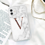 Valgest marmorist kullatud t&auml;htedega AZ Fashion telefoni&uuml;mbris iPhone 11 12 Pro X XR XS Max SE 2020 7 8 Plus l&ouml;&ouml;gikindel pehme TPU kate iPhone XR
