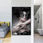 Abstract Butterfly Lady PLAKAT 1 tk Moodne kodu seinakaunistus L&otilde;uend Pildikunst HD Prindimaal l&otilde;uendil elutuppa 21*30cm