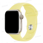 Silikoonrihm Apple Watchi rihma jaoks 45mm 44mm 40mm 41mm 42mm 38mm 49mm k&auml;ev&otilde;ru iwatch seeria 8 7 se 3 4 5 6 Ultra rihm 38 40 41 mm M-L kollane