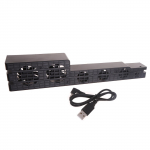 Super-Turbo temperatuurikontrolliga jahuti ventilaator USB v&auml;line jahuti PS4 Pro m&auml;ngukonsooli vertikaalse aluse m&auml;ngu jahutusventilaator