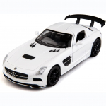 1:32 skaalaga Benz SLS AMG mudelauto, survevalatud tsingisulamist tagasit&otilde;mmatav heli ja valgusega m&auml;nguauto lastele poisile t&uuml;drukule 1/32-15x7.3x4.3cm valge