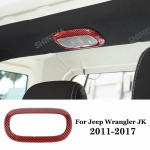 SHINEKA ABS-i punase s&uuml;sinikkiust sisekujundusega kattekleebised Jeep Wrangler JK 2011-2017 auto 2/4-ukselistele tarvikutele Rear Reading Light
