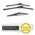 3TK Citroen C3 MK2 luukp&auml;rale 2009-2016 26 16 12 eesmised tagumised klaasipuhastid esiklaas esiklaasi aknal&otilde;ikuri tarvikud 2013 2014 2015 2016