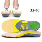 Premium Orthotic geelsisetallad Ortopeediline lameda jala tervise tallapadi kingadele Sisesta kaare tugipadi 35-40 kollane