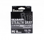 Seaguar PE Line R18 Seabass 150m Suurus 0,8 15lb Stealth Grey (8245) hall v&auml;rv