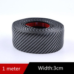 Car Stickers Anti Scratch Door Sill Protector Rubber Strip Carbon Fiber bumper Door edge anti crash kuld