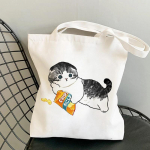 Uued ostukotid naistele, armsad kawaii kassid, l&otilde;uend, vabaaja, igap&auml;evane pood, k&otilde;rge kvaliteet, Harajuku, Korea stiil, k&otilde;ikidega sobiv, toidukott, uus 24*26cm