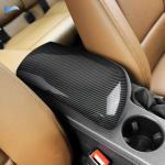 LHD ABS s&uuml;sinikkiudmustriga autotarvikud keskkonsooli kate k&auml;etoe kasti katte viimistlus BMW X1 E84 2009 - 2012 2013 2014 jaoks